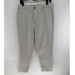Banana Republic Men's Linen/Cotton Blend cream pants 34W25L